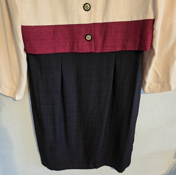 VTG Perceptions 2Piece Dress Suit 16 Conjured Long Sleeve ButtonUp USA Made - Picture 5 of 13